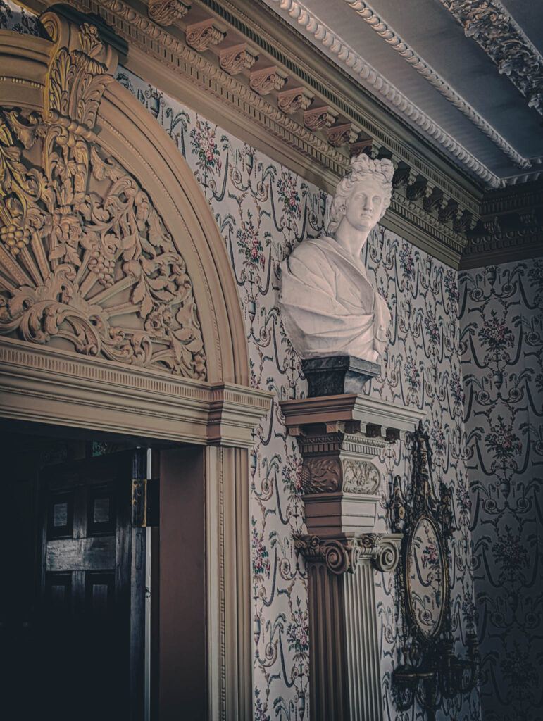 John Brown House, Providence (photo April 22, 2022): architect Joseph Brown, 1788.