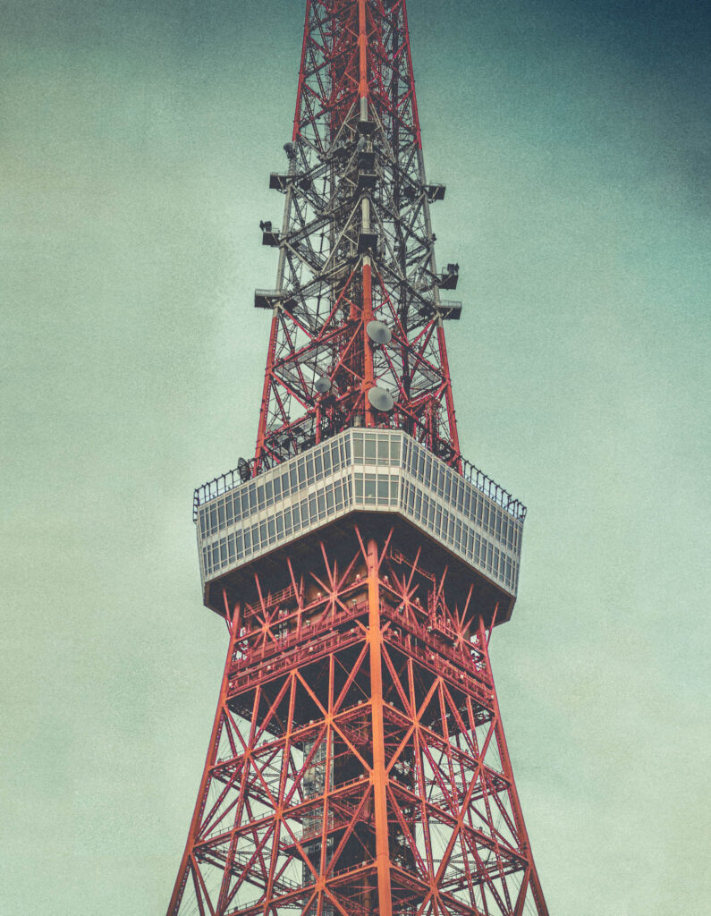 Tokyo Tower (April 22, 2025) isolated using AI from surroundings