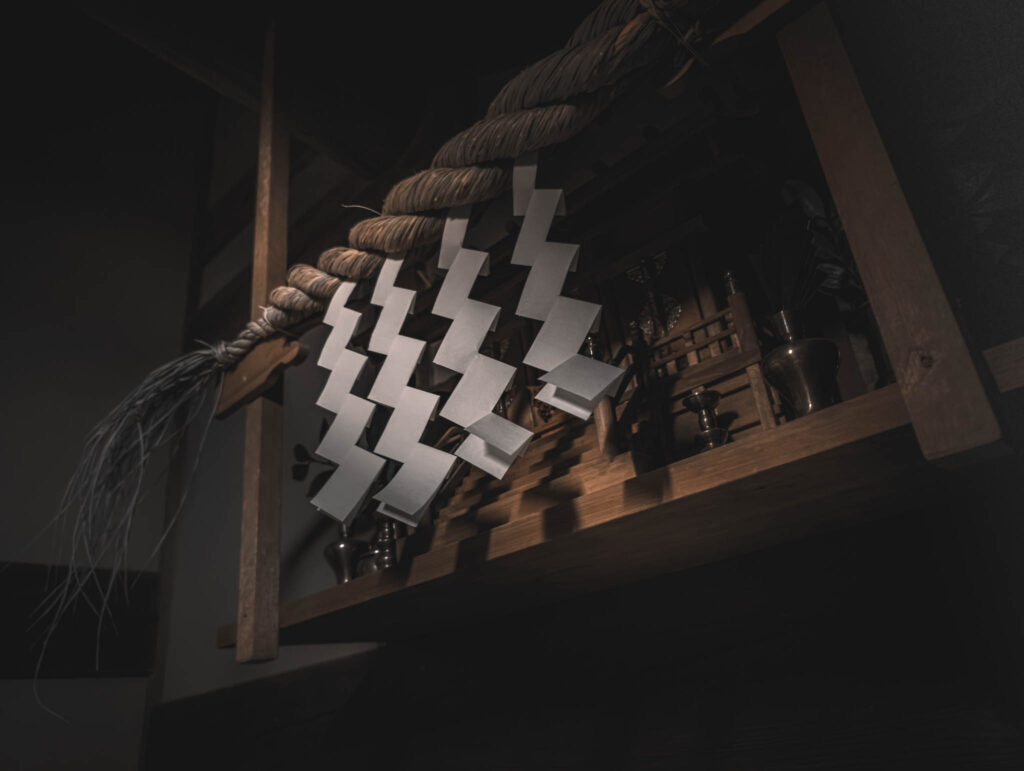 Fukagawa Edo Museum, Koto City, Tokyo (April 23, 2025) recreated household shrine