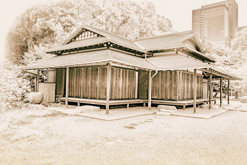 Kokyo Higashi Gyoen, Tokyo (2025) Suwa no Chaya teahouse, 1912