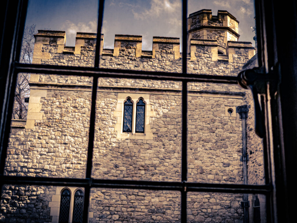 Tower of London (photo April 18, 2023): view from a window St. Thomas' Tower