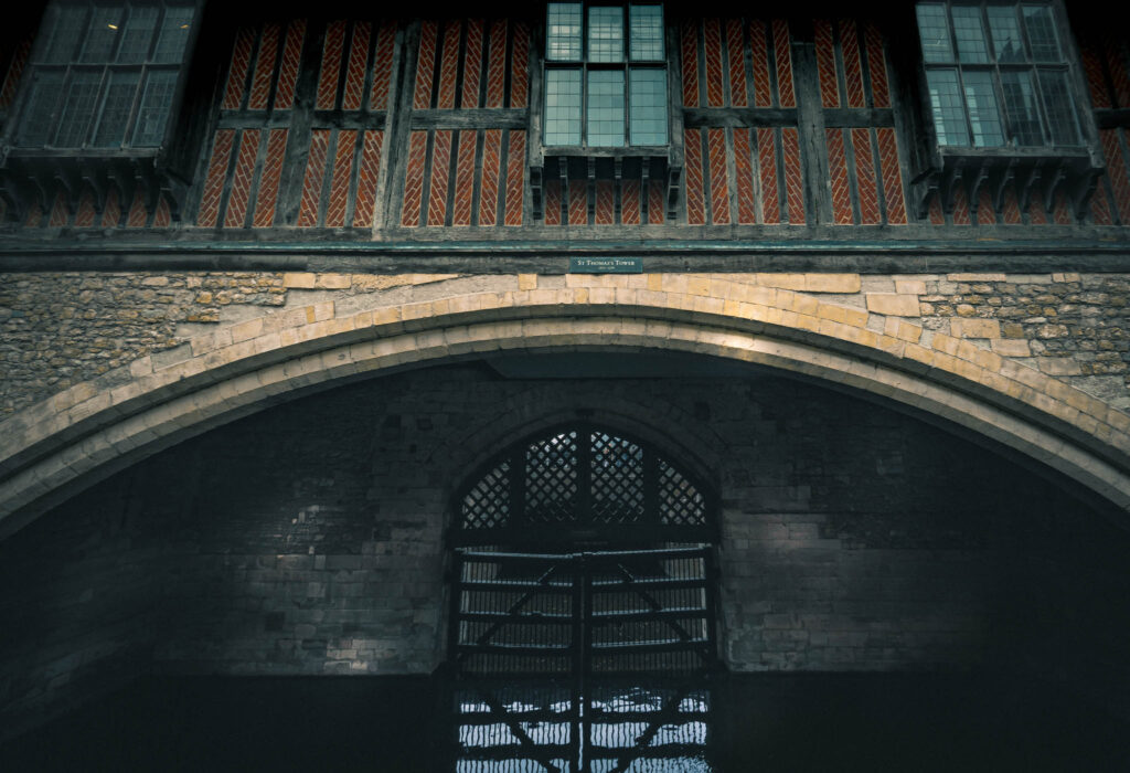 Tower of London (photo April 18, 2023) Traitor's Gate, St. Thomas' Tower (1275-1279), Traitor's Gate