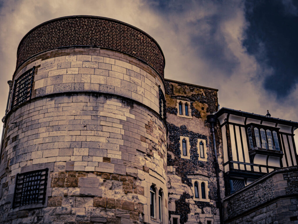 Tower of London (photo April 18, 2023): Byward Tower, 13th C.