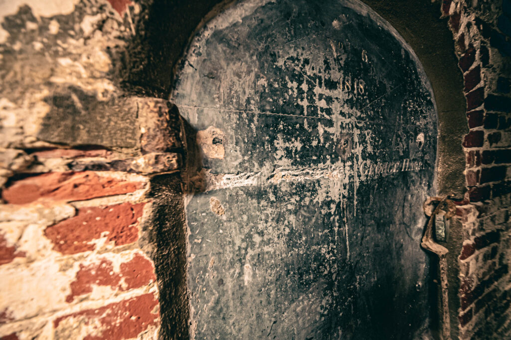 Old North Church (Christ Church in the City of Boston) (b. 1723, photo August 21, 2025): crypt tomb.