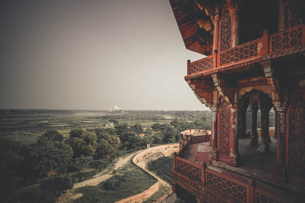 Taj Mahal from Shahi Burj, Agra Fort (photo October 25, 2019)