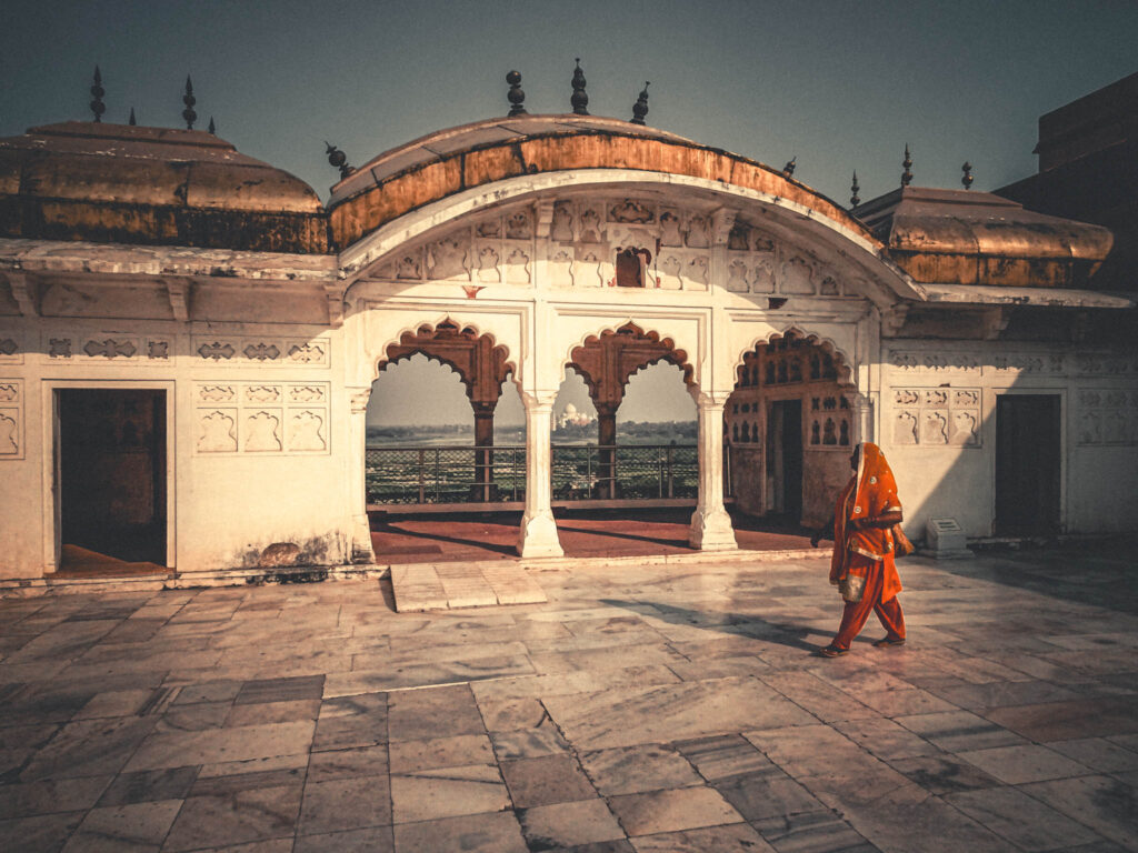 Taj Mahal from Jahanara Pavilion, Agra Fort (photo October 25, 2019)