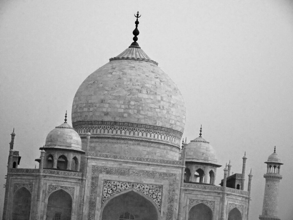 Taj Mahal (photo October 26, 2019): mausoleum south face from charbaghTaj Mahal (photo October 26, 2019): mausoleum south face