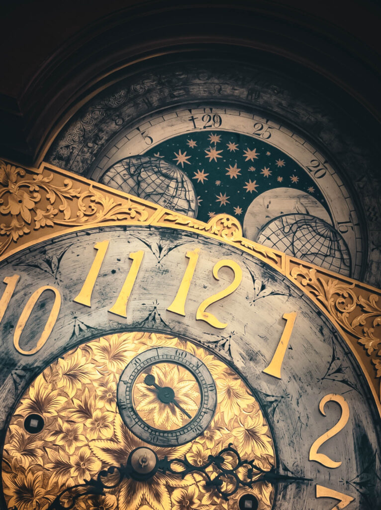 Rare Book Department, Parkway Central Library, Free Library of Philadelphia (photo July 26, 2019): grandfather clock