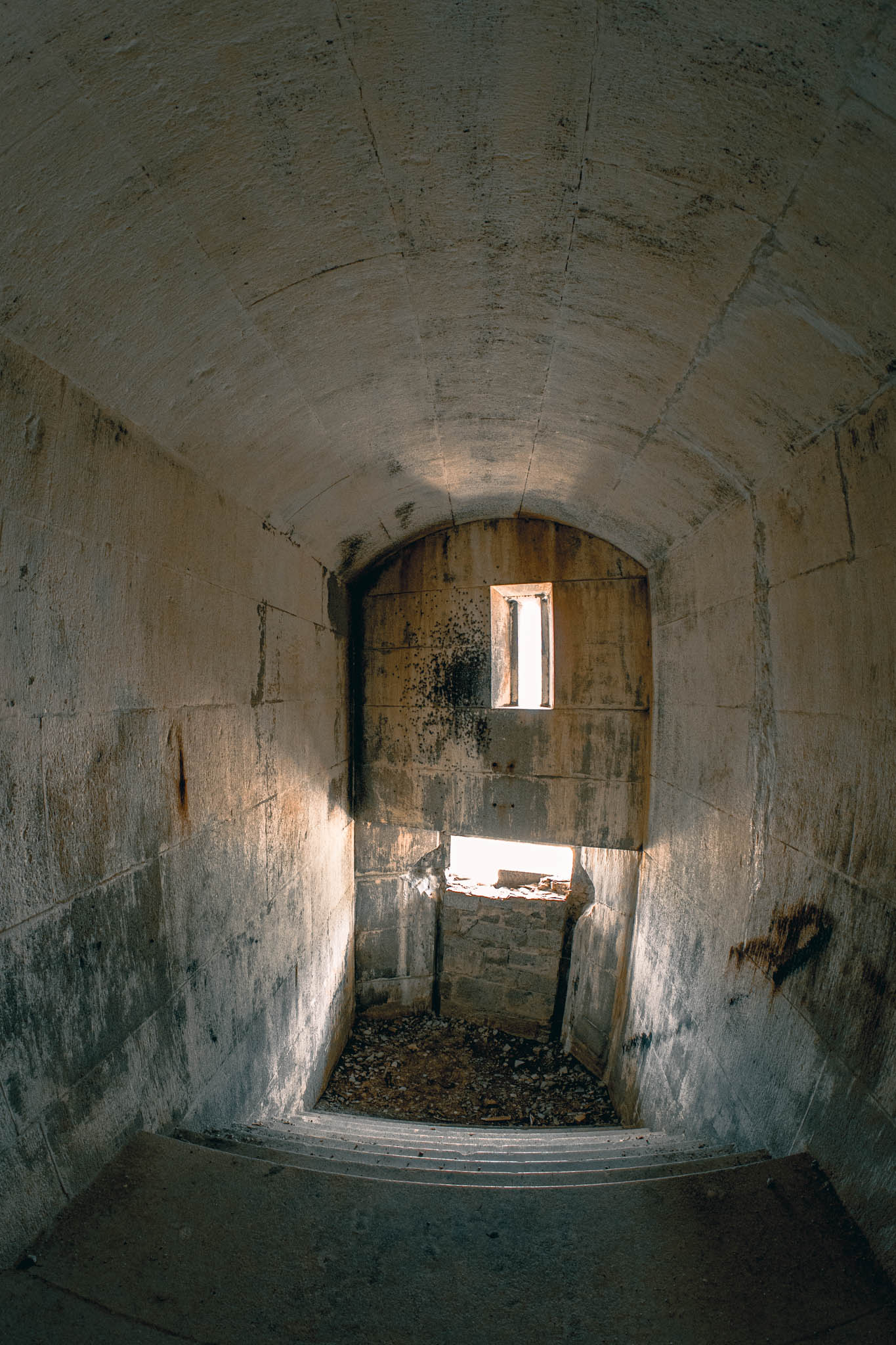 Fort Warren, Georges Island (photo June 19, 2026) Bastion A casemate, 1870s.