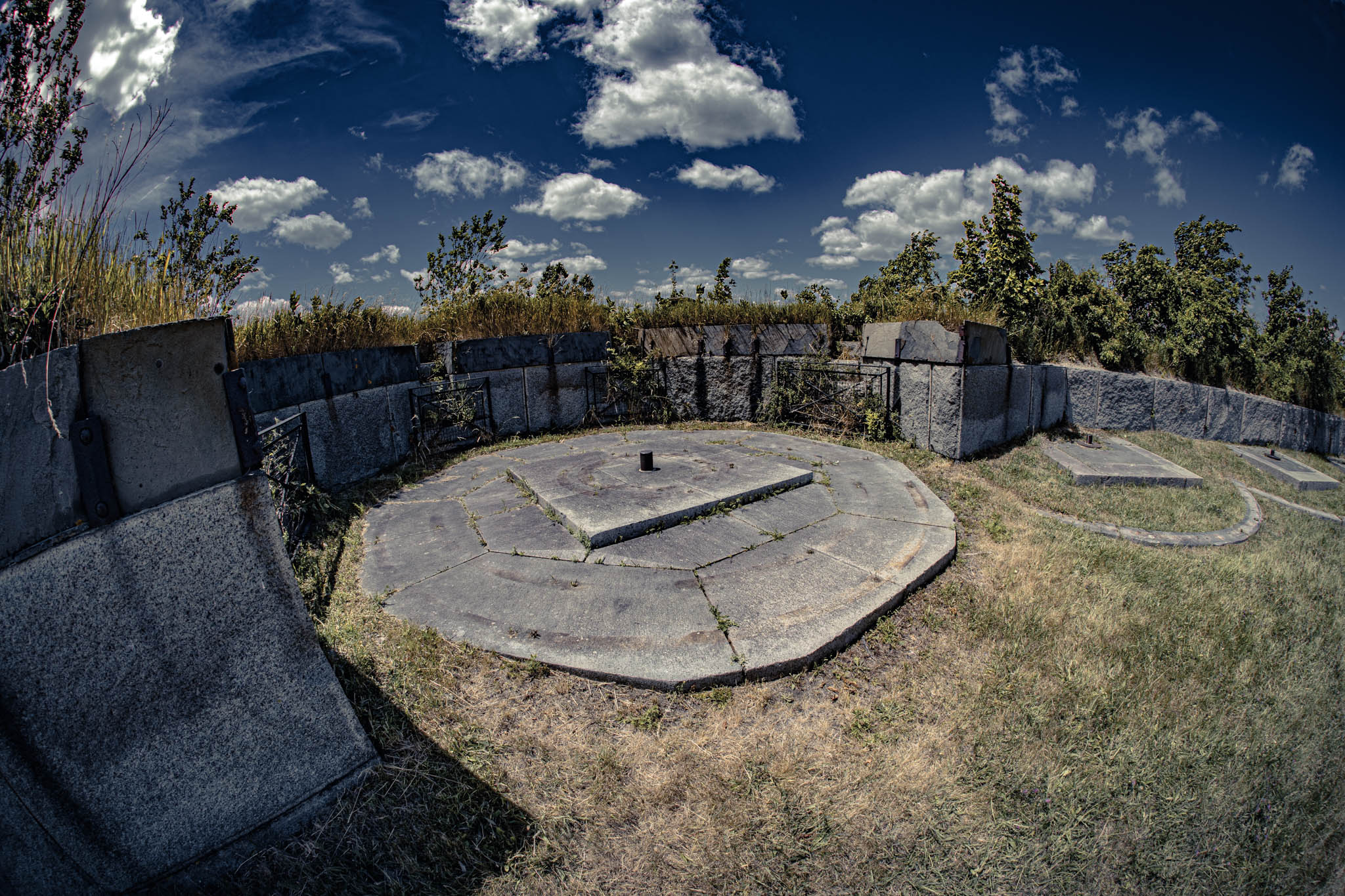 Fort Warren, Georges Island (photo June 19, 2026) gun emplacement, terreplein, Bastion D.