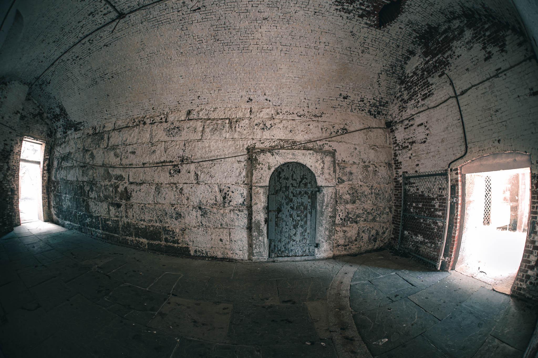 Fort Warren, Georges Island (photo June 19, 2026) Bastion D hospital facilities, 1860s.