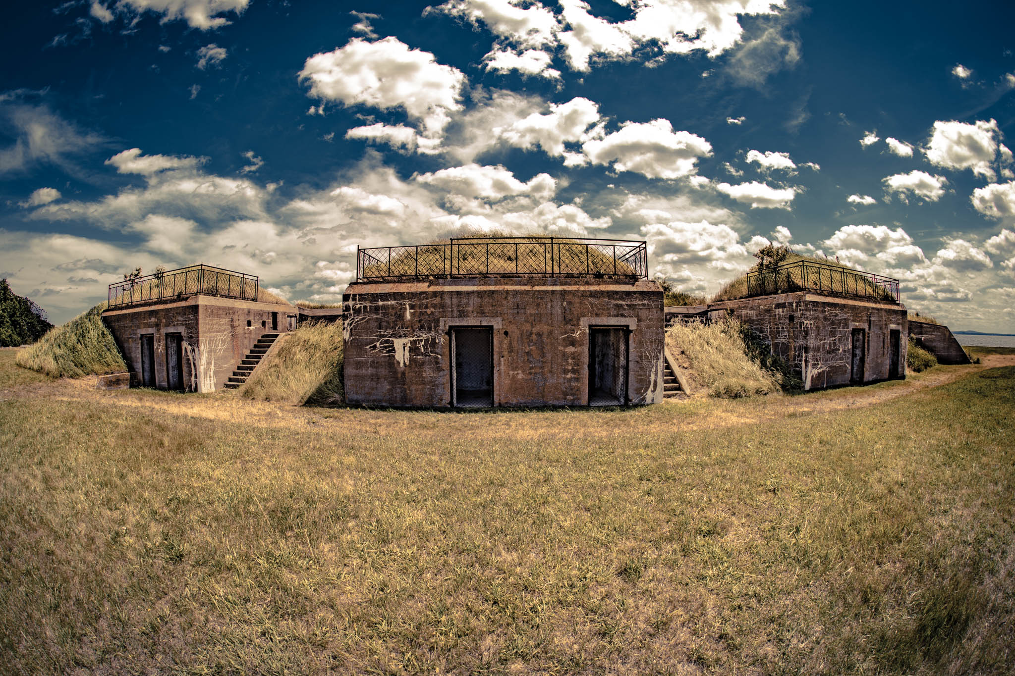 Fort Warren, Georges Island (photo June 19, 2026) Battery Lowell, Spanish American War era 15-pounder rapid-fire gun emplacement southern tip of island.
