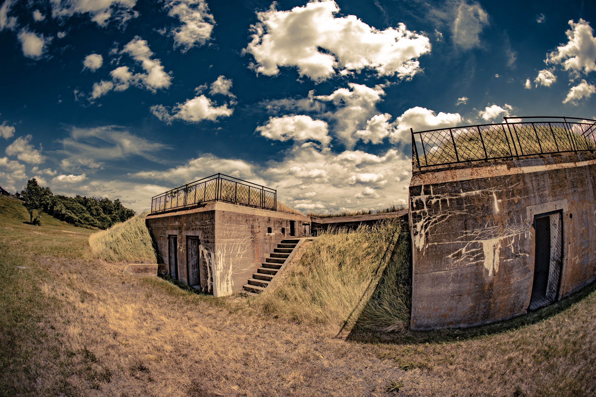 Fort Warren, Georges Island (photo June 19, 2026) Battery Lowell, Spanish American War era 15-pounder rapid-fire gun emplacement southern tip of island.