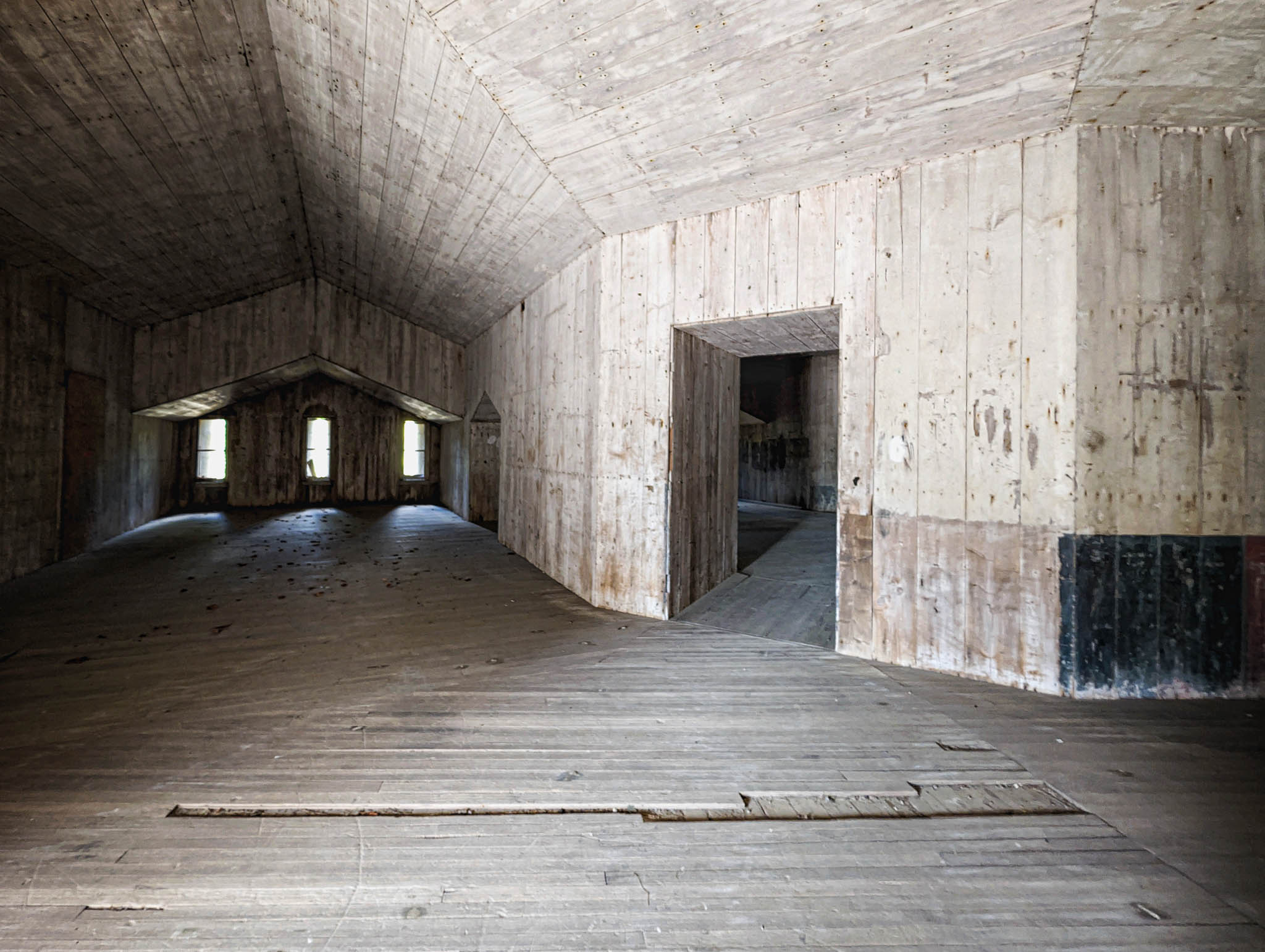 Fort Warren, Georges Island (photo June 19, 2026) Bastion C powder magazine, 1850s.