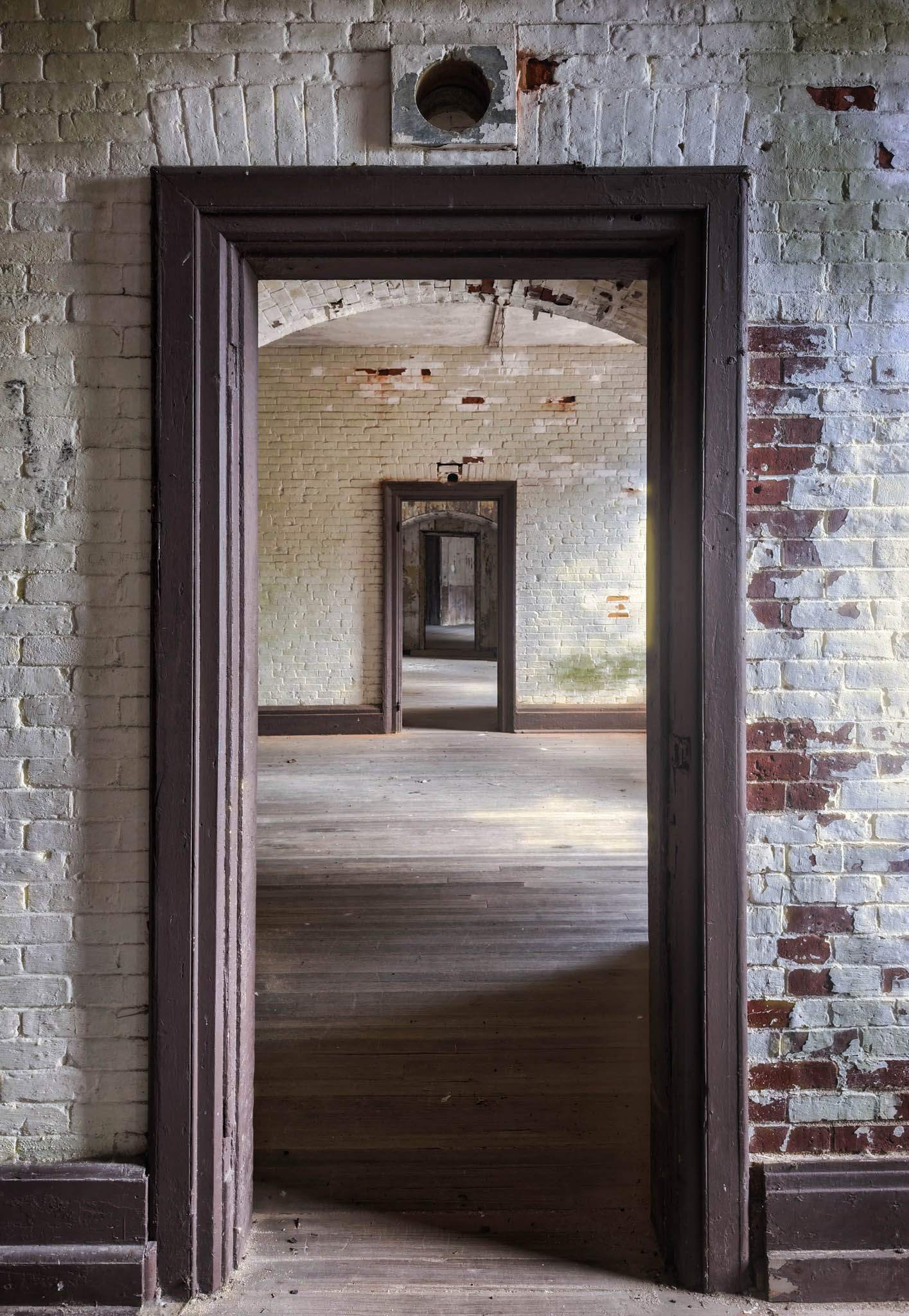 Fort Warren, Georges Island (photo June 19, 2026) Bastion C mess facilities, 1850s.