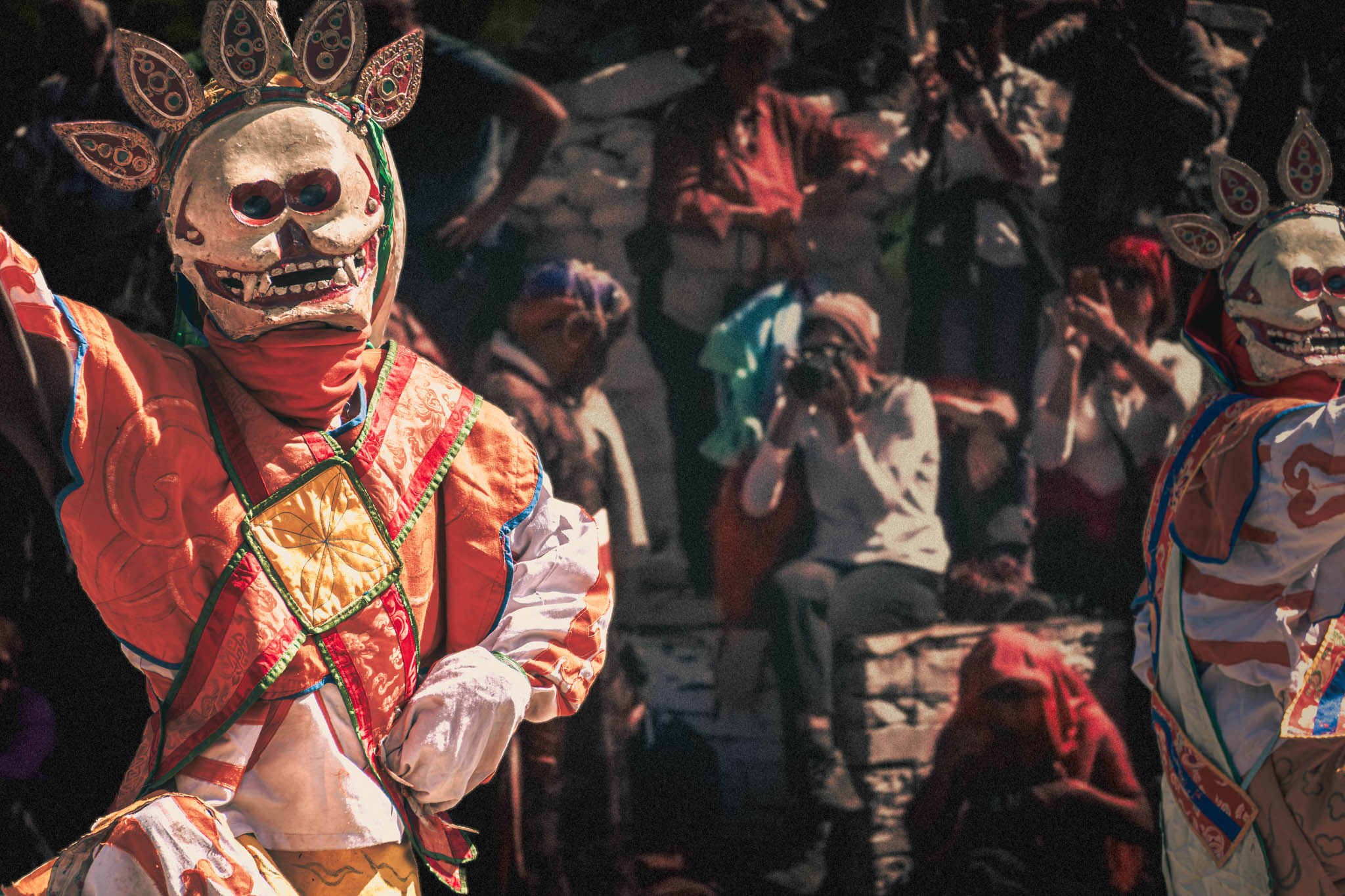Jambay Lhakhang Drup Festival, Bumthang Valley, Bhutan (photo Oct. 26, 2018) "Durdag Cham" Dance of the Lords of the Cremation Grounds.