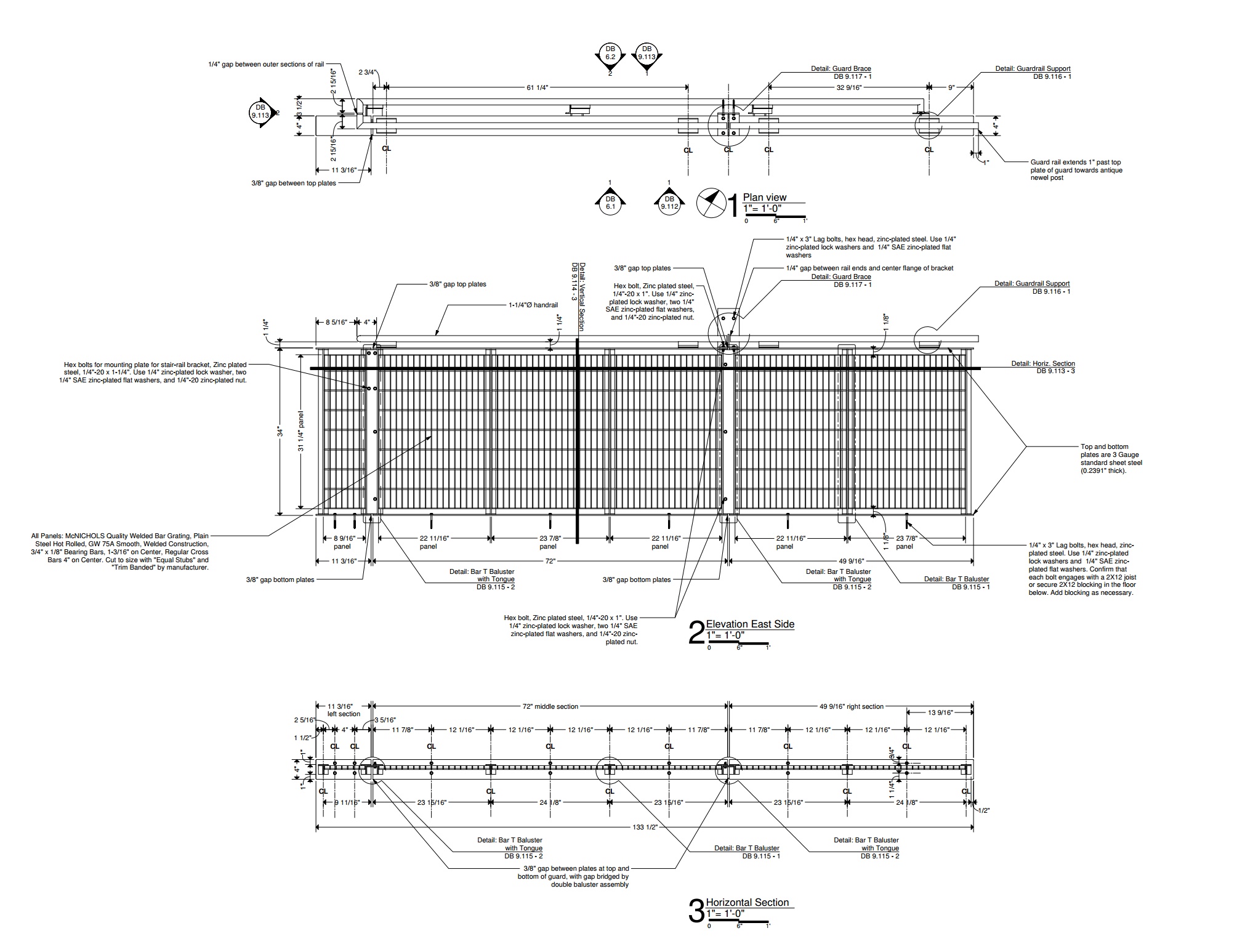 Subway Grate Guardrail (2016) construction documents sample