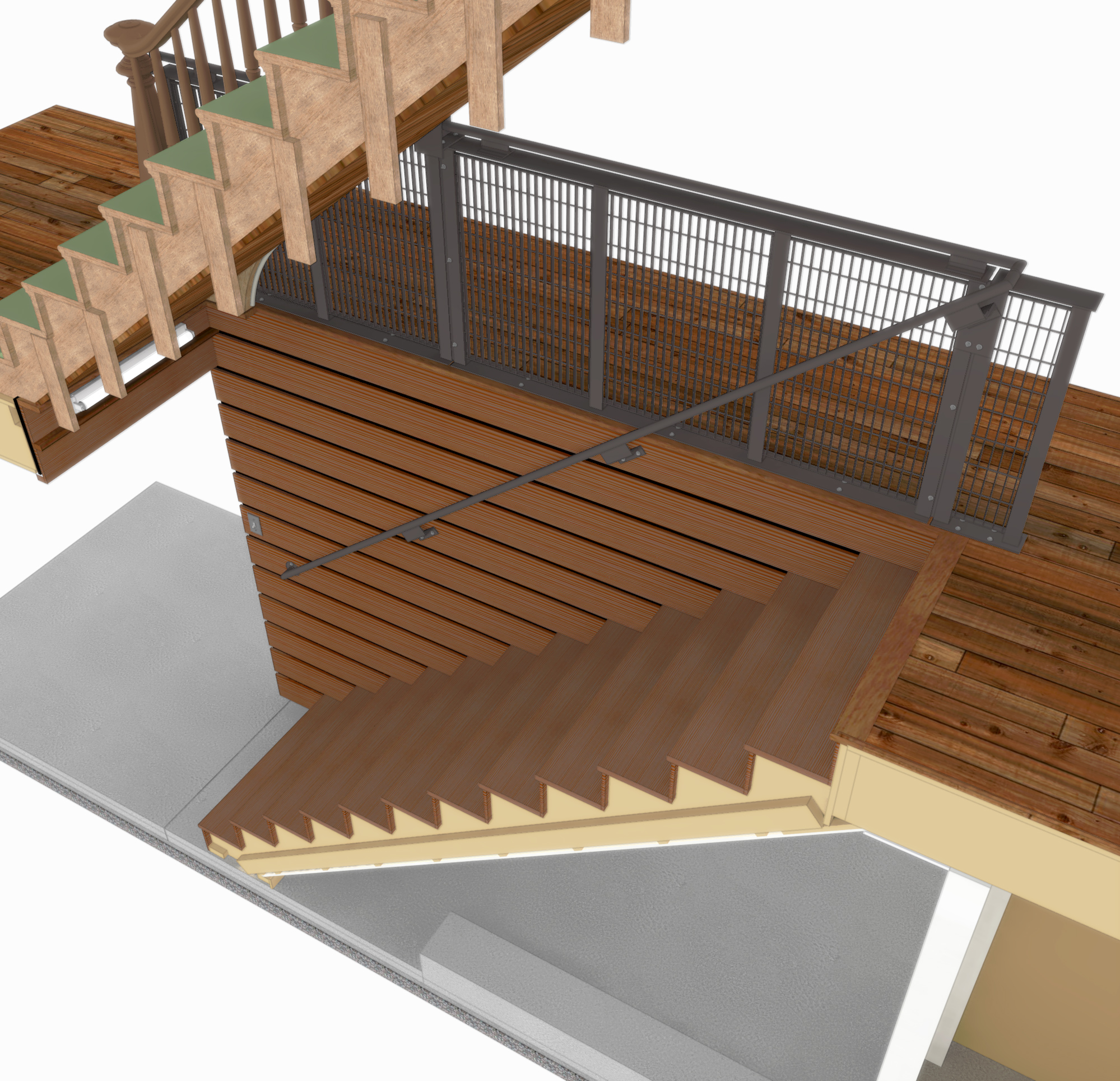 Subway Grate Guardrail (2016) preliminary rendering
