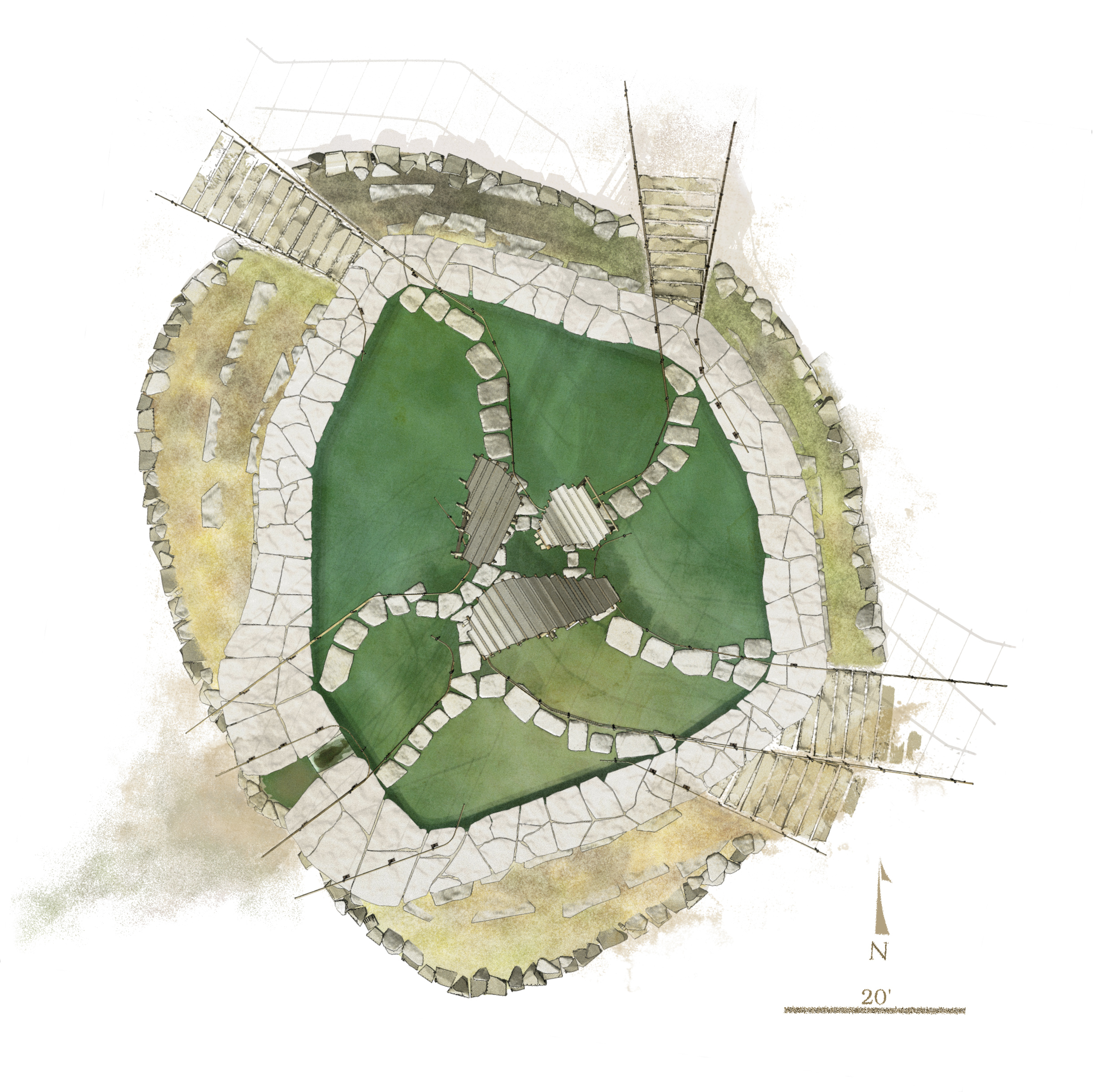 Well of L (2011) plan view with scale, v.2